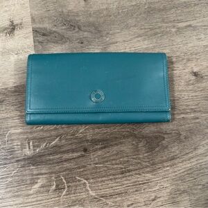 Coach Teal Leather Wallet
